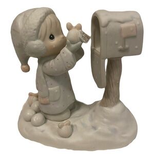 Precious Moments "I'm Sending You A White Christmas" Figurine 1984 E-2829